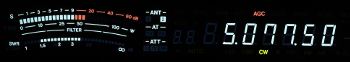 Received DCF-77 signal from the Mainflingen Longwave Transmitter on 77.5 kHz.