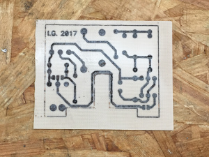 The etched PCB. (click to enlarge)