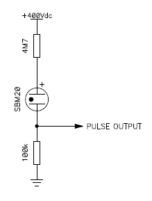Basic Geiger tube connection