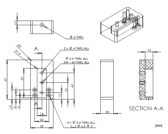 Central holder drawing (click to enlarge)